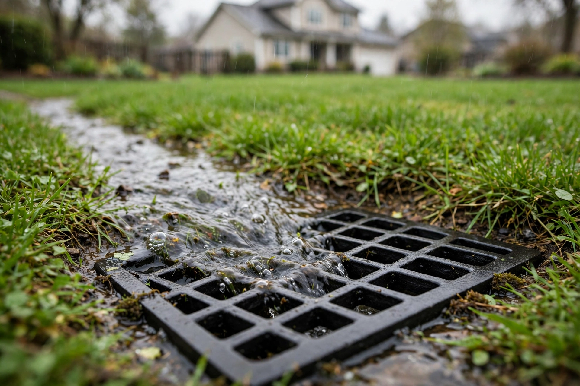 Catch Basin Placement Strategies That Help Collect Surface Runoff From Low Lying Residential Yard Areas